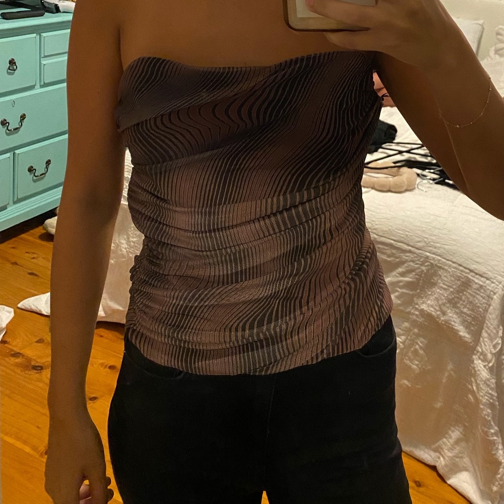 Zara mesh corset top